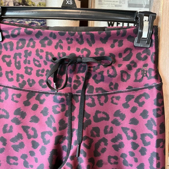 Good American women’s tie waist high rise leopard ombré leggings size XS(0) - Picture 2 of 11